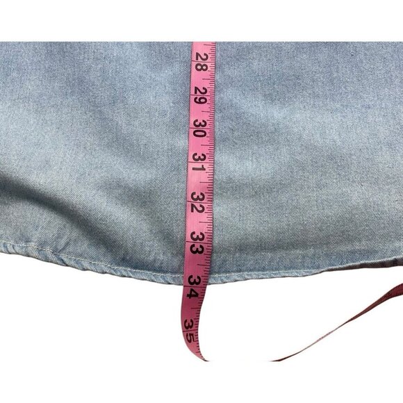 Scottsdale Images Appliqued Handpainted Denim Shirt Size XXL Blue Unique 32-8 - Picture 11 of 15